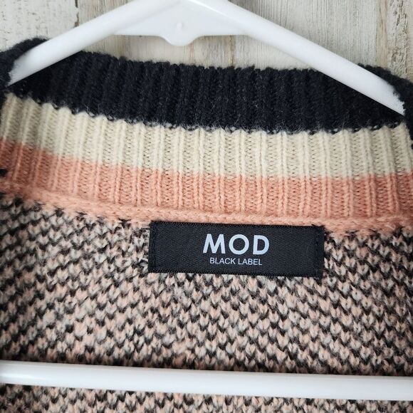 Mod Animal Print Cardigan Sweater Size M/L - Picture 3 of 10